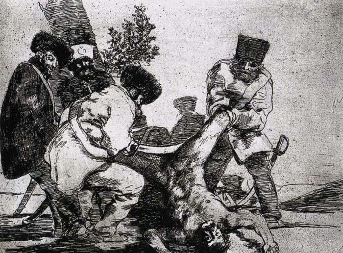 Francisco de goya y Lucientes What more can one do Norge oil painting art